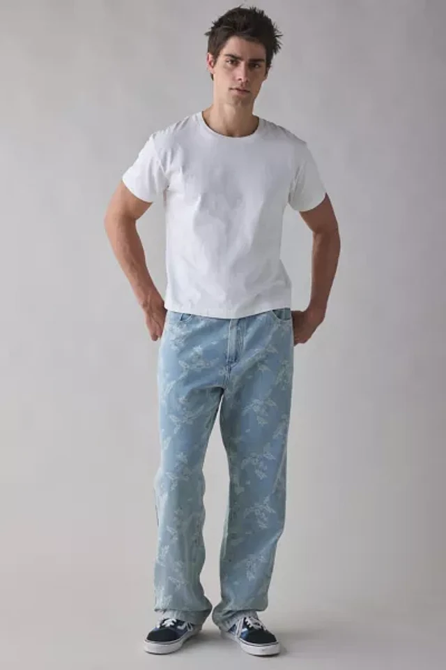 Jaded London Sonic Embroidered Baggy Jean | Pacific City