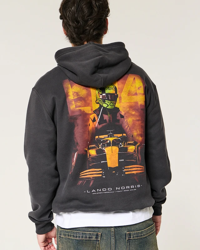 Hollister Relaxed McLaren Lando Norris Graphic Hoodie | Arden Fair