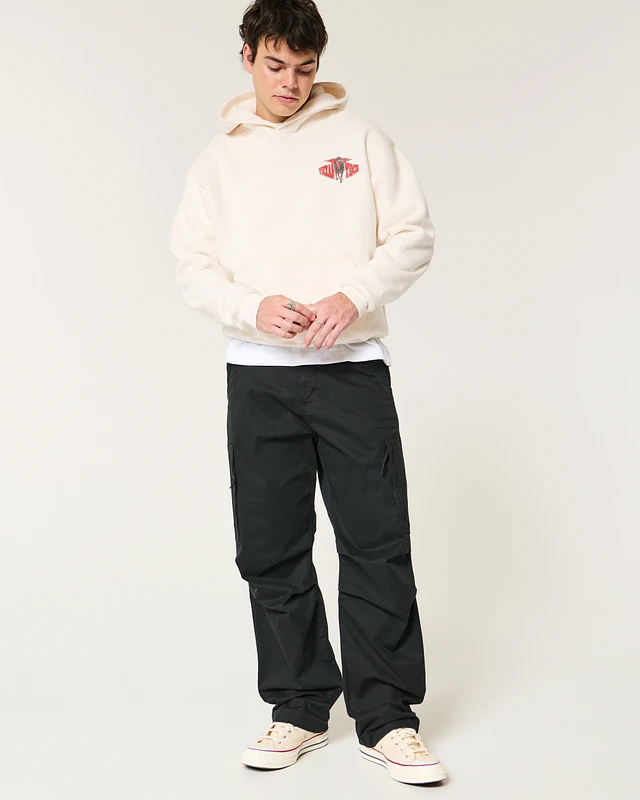 ★Hollister Co.★ボクシーテキサス テックグラフィックパーカー Hollister Boxy Texas Tech Graphic Hoodie at Mall of America