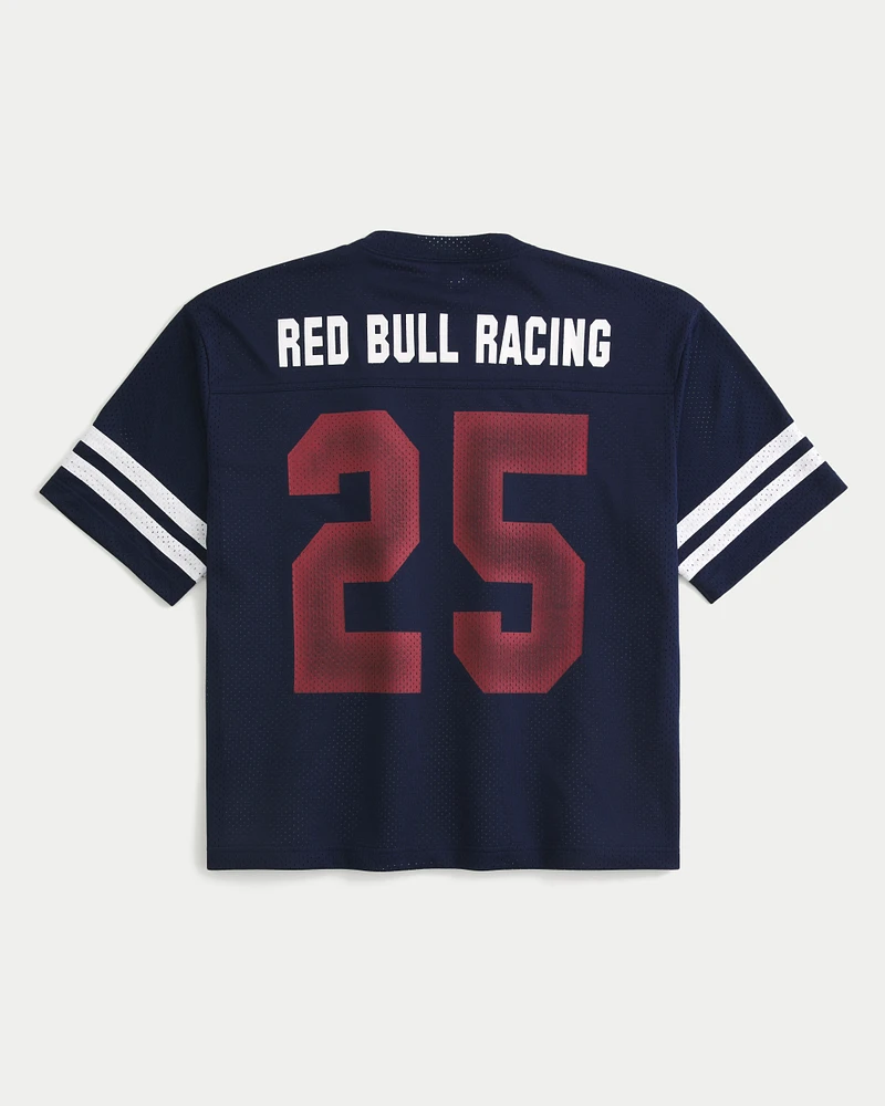 Hollister Boxy Crop Oracle Red Bull Racing Graphic Jersey at