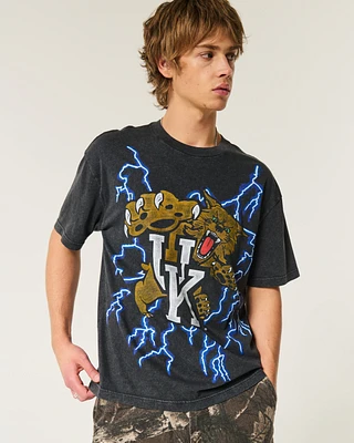 Hollister Boxy Splashin Thrashin Surf Shack Graphic Tee