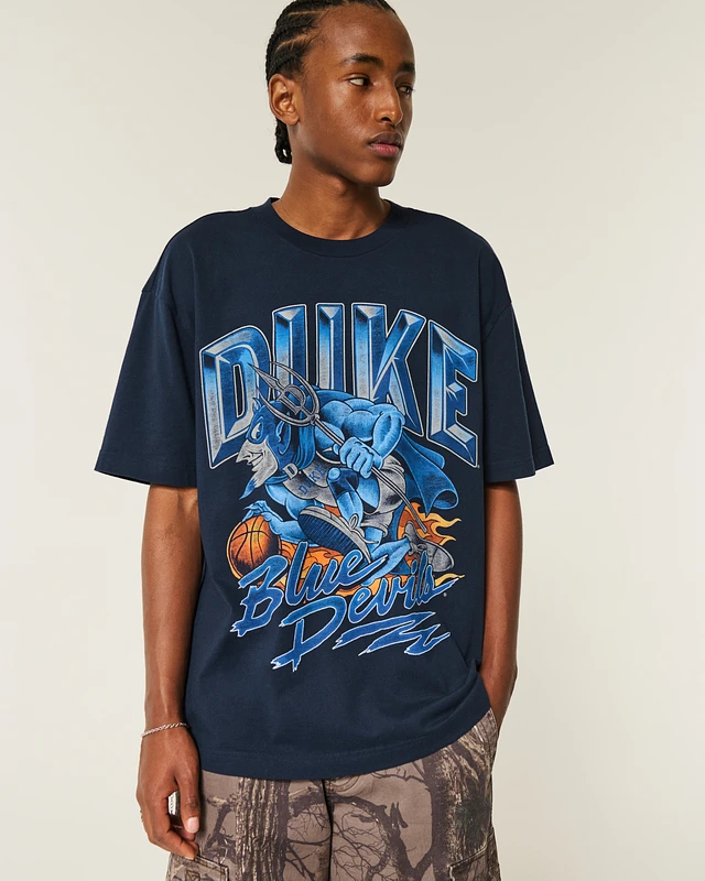 Hollister Boxy Duke Blue Devils Graphic Tee at CoolSprings