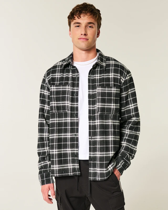 Hollister Thermal-Lined Flannel Shirt | Liberty Center