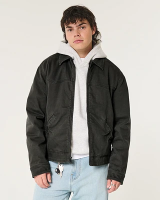 Hollister Hooded Zip-Up Workwear Jacket | Liberty Center
