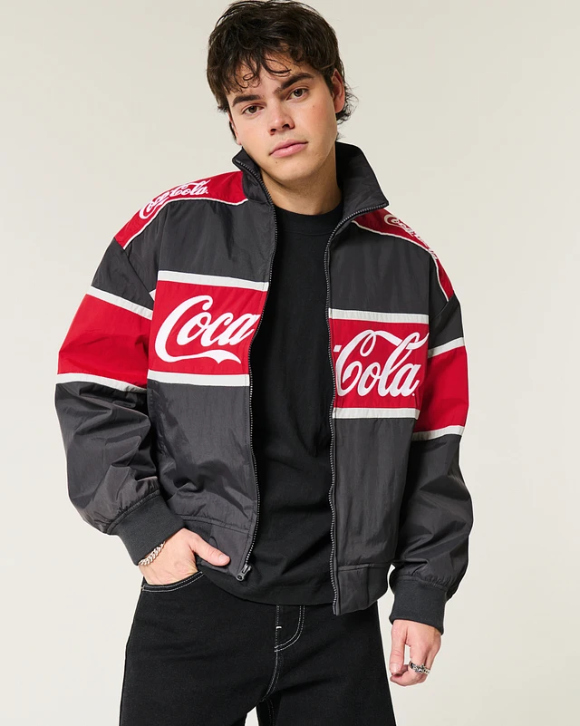 FCRB COCA-COLA JACKET ジャージ　Ｌ Coca Cola Nascar Mens Red Zip UP Racing Jacket Size M | eBay