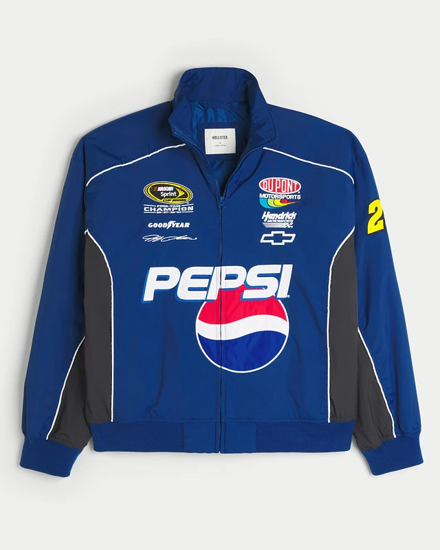 Hollister Pepsi NASCAR Graphic Zip-Up Racing Jacket | Arden Fair