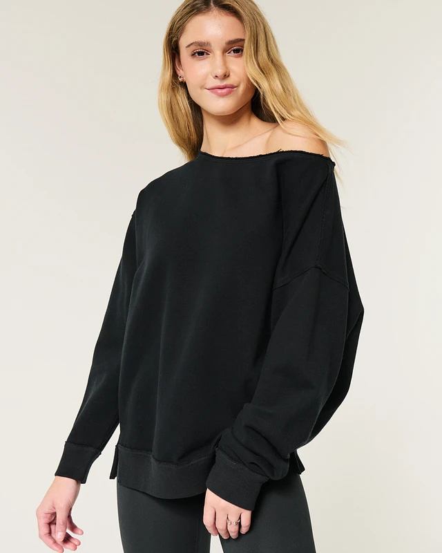 Hollister Oversized Off-the-Shoulder Sweatshirt | Liberty Center