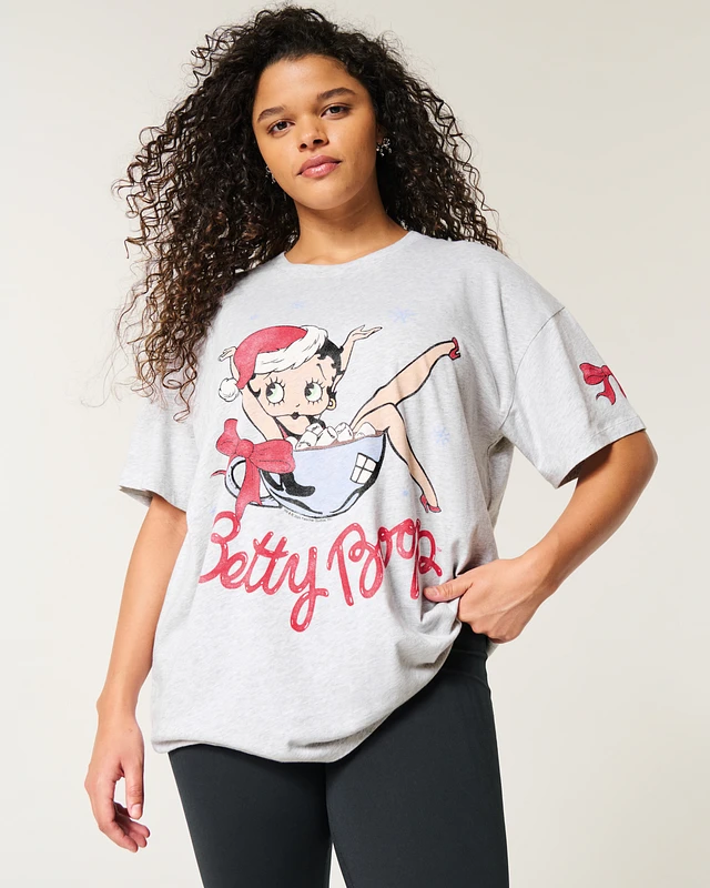 Hollister Oversized Betty Boop Graphic Tee at CoolSprings Galleria