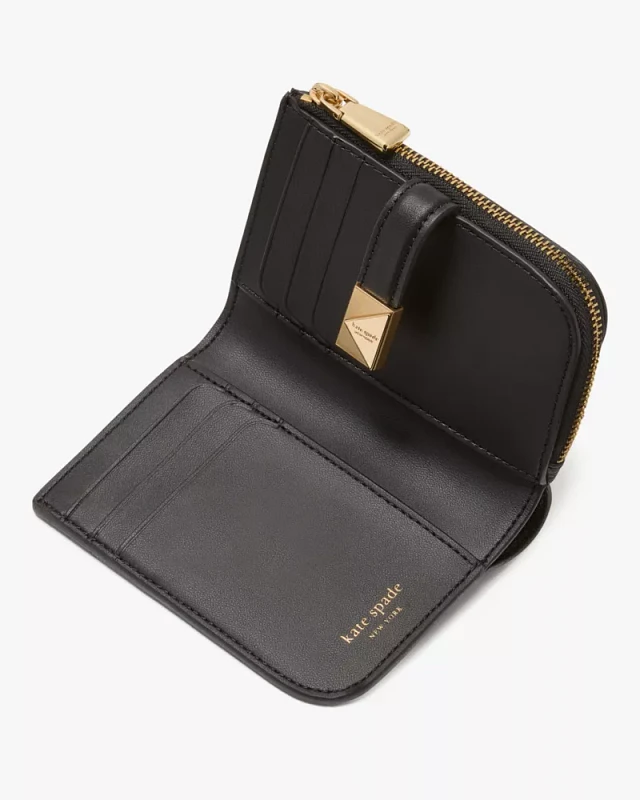 【国内発送】MorganMatchbox Embossed Small Slim Bifold Wallet NWT Kate Spade Morgan Matchbox Embossed Small Slim Bifold