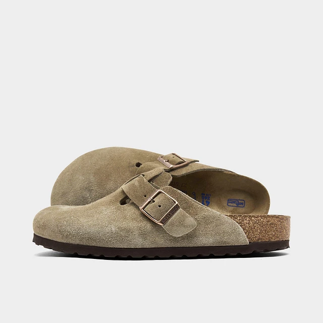 靴 BIRKENSTOCK BOSTON Boston Suede Embossed Dotted Stone Coin | BIRKENSTOCK