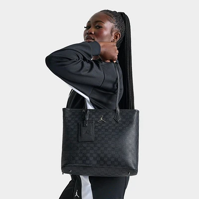 【極美品】JORDAN BRAND MONOGRAM TOTE BLACK JORDAN BRAND MONOGRAM TOTE BLACK（ジョーダン ブランド