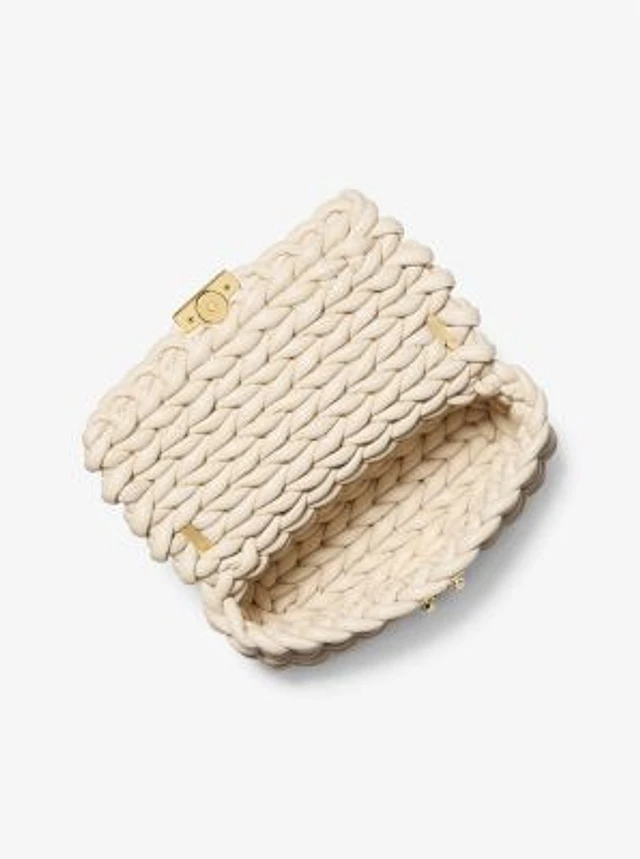 Michael Kors Tribeca Large Hand-Braided Shoulder Bag