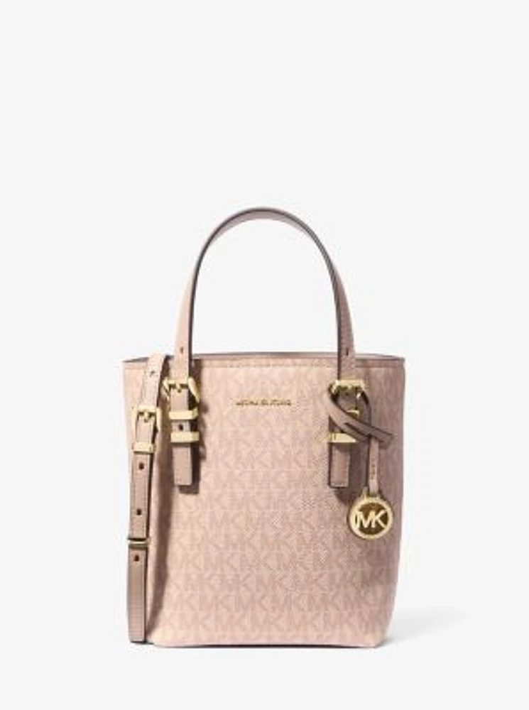 Michael Kors Quinn Extra-Small Signature Logo and Leather