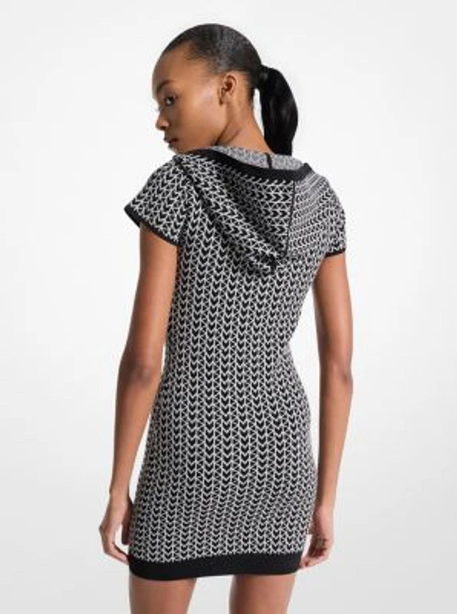 Michael Kors Logo Jacquard Zip-Up Dress | Arden Fair