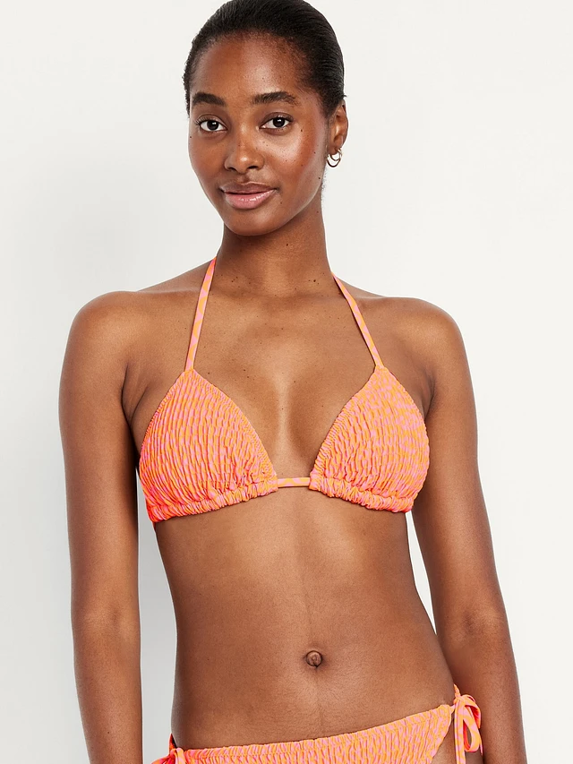 Old Navy Textured Triangle String Bikini Swim Top | Liberty Center