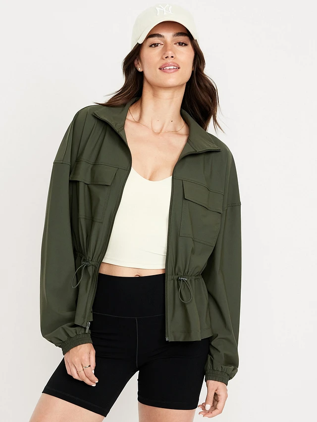Old Navy SleekTech Oversized Cinched-Waist Jacket at Hamilton