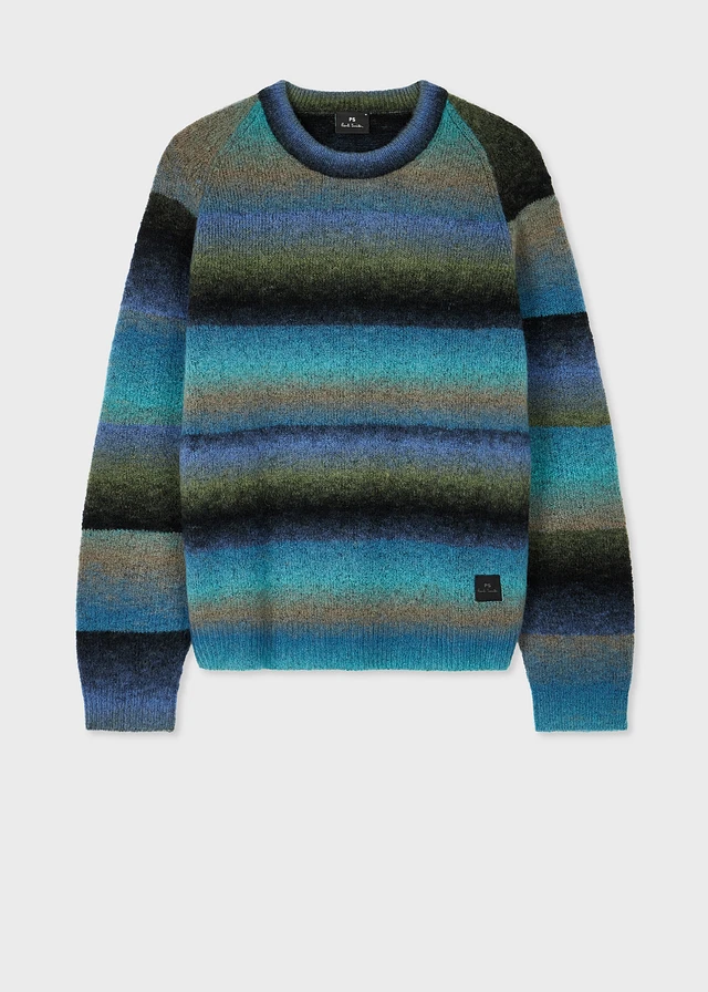 パーカー・フーディ Paul Smith Merino Wool Jersey With Striped Detailing パーカー・フーディ Paul Smith Merino Wool Jersey With