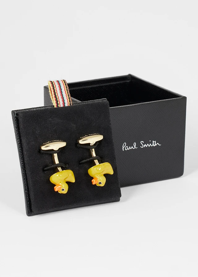 Paul Smith Yellow 'Rubber Duck' Cufflinks | King's Cross