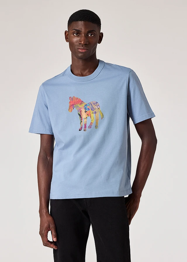 PS Paul Smith White '3D Zebra' Print T-Shirt | King's Cross