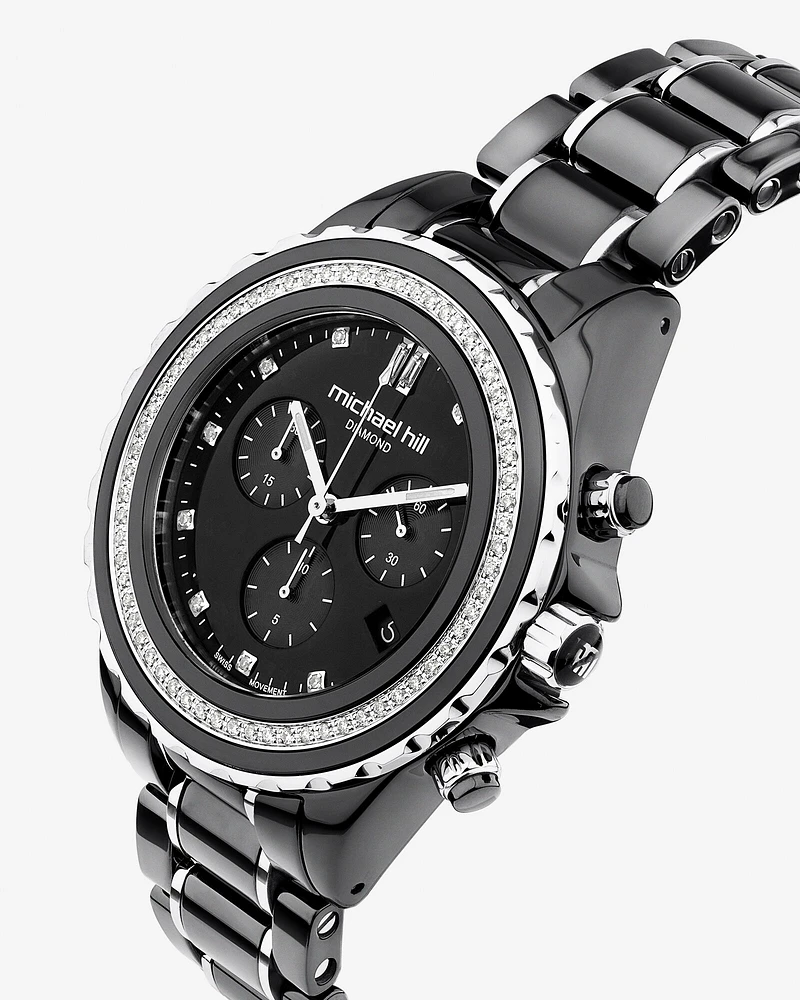 Michael Hill Chronograph Watch with 0.50 Carat TW of