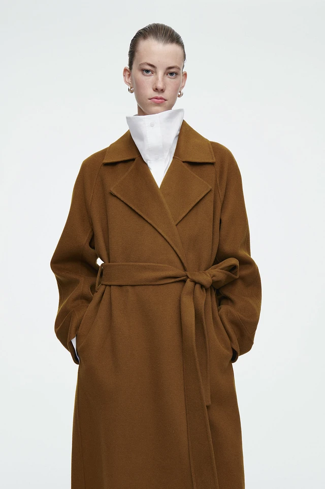美品　BASIS BROEK EGG WOOL DOUBLE COAT Lサイズ BASISBROEK (バージズブルック) EGG / #MEN