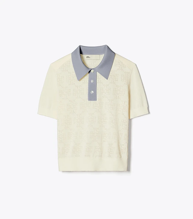 Tory Sport Cotton Pointelle Polo | The Summit