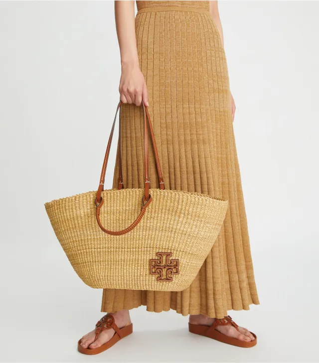 Tory Burch Ella Straw Basket Micro Tote Bag | The Summit