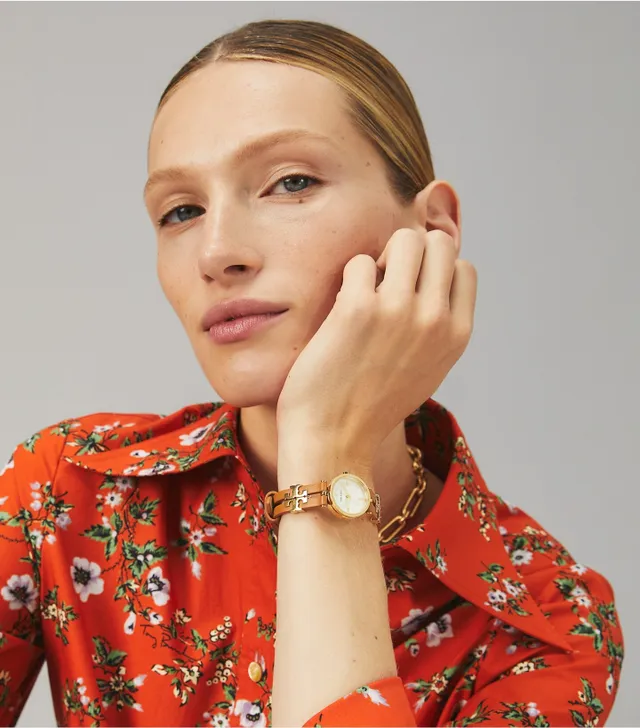 Tory Burch Kira Watch, Black/Gold-Tone, 22 x 28 MM | The Summit