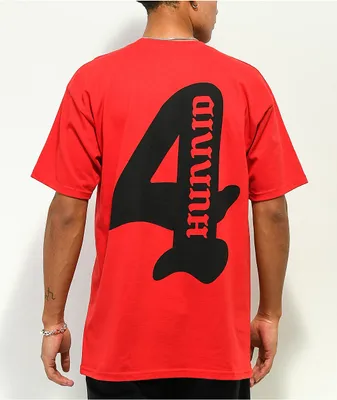 4Hunnid Angels Red T-Shirt | MainPlace Mall
