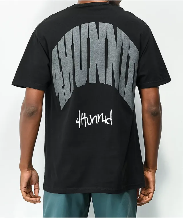 4Hunnid Curve Black T-Shirt | MainPlace Mall