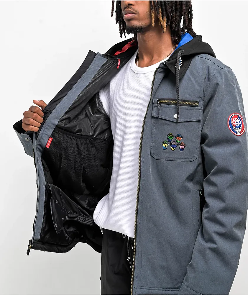 686 x Grateful Dead Blue 10K Snowboard Jacket | Liberty Center