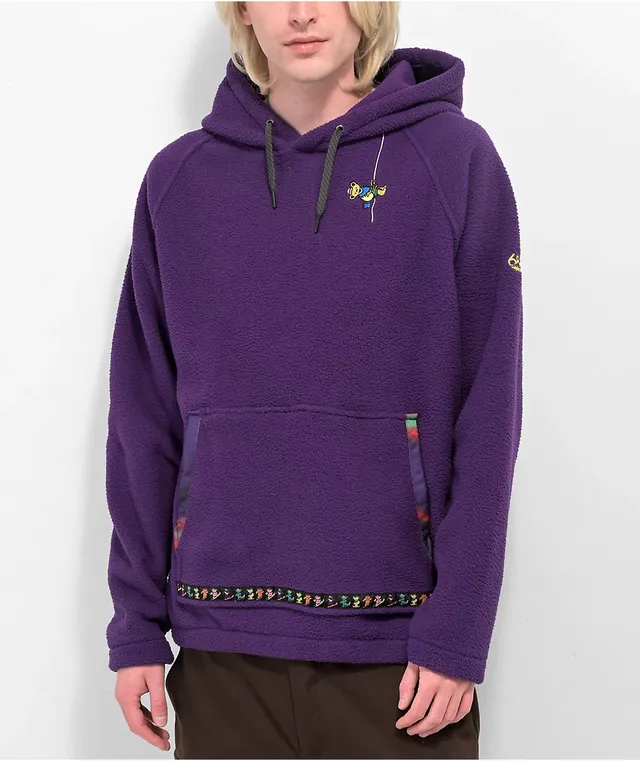 A.LAB Kadley Alien Shroomscape Purple Sherpa Hoodie | Dulles