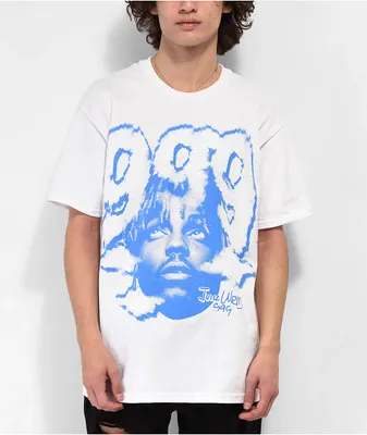 999 Club by Juice WRLD Chrome Smile Cream T-Shirt | Dulles