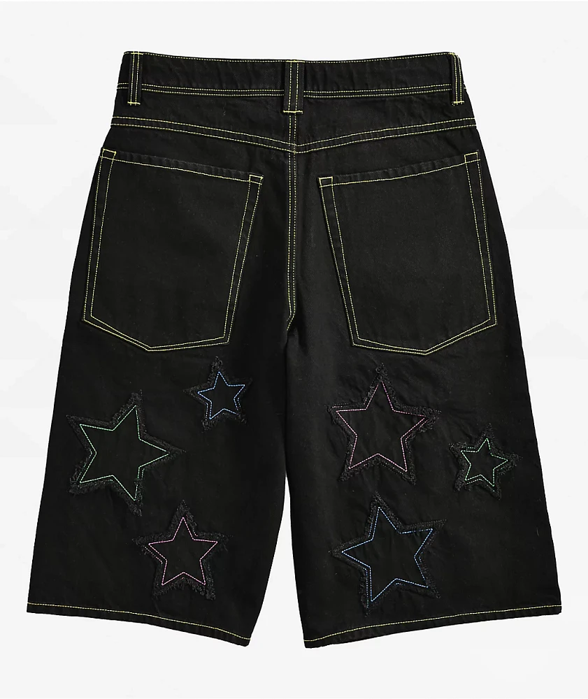 A.LAB Jabber Star Black Denim Shorts at Hamilton Place in