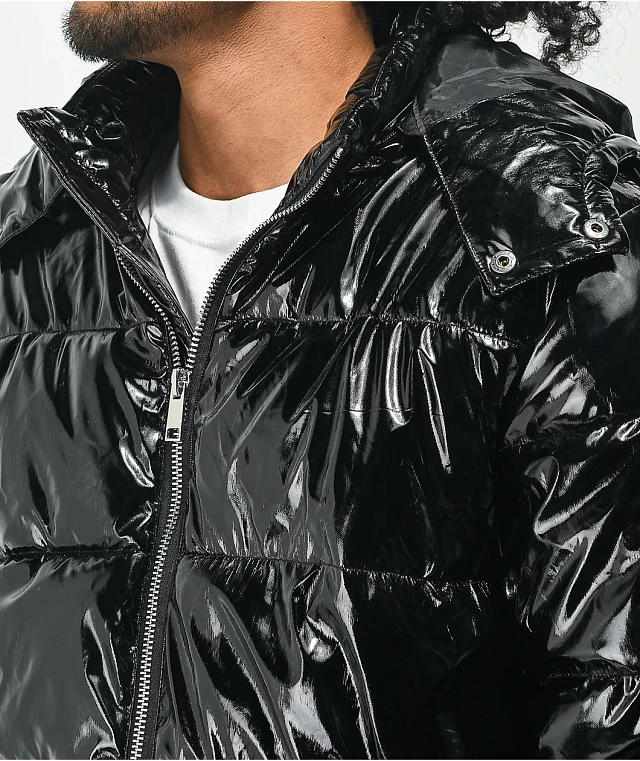 American Stitch Shine Black Puffer Jacket | MainPlace Mall