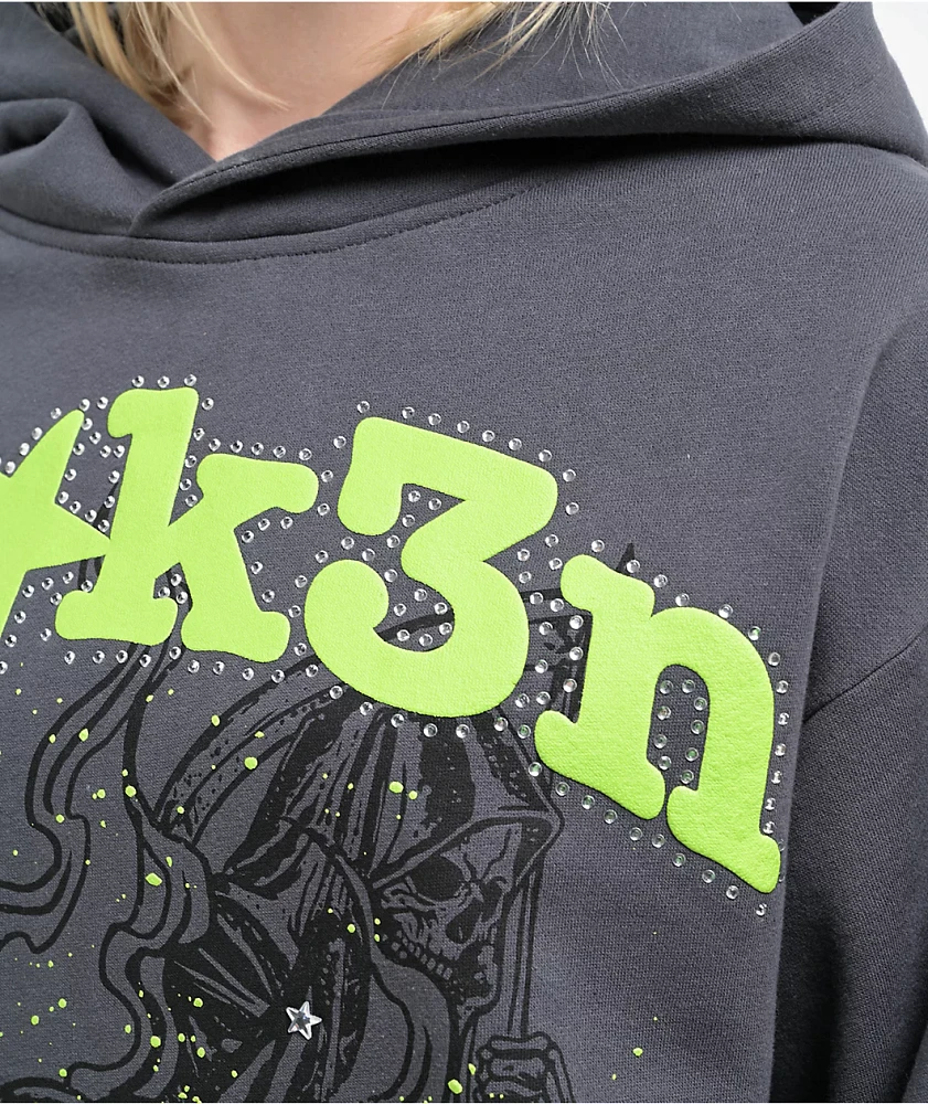 【ココ】005 BROKEN HOODIE GREY M ココ】005 BROKEN HOODIE GREY M Broken Planet Chaos Gunmetal