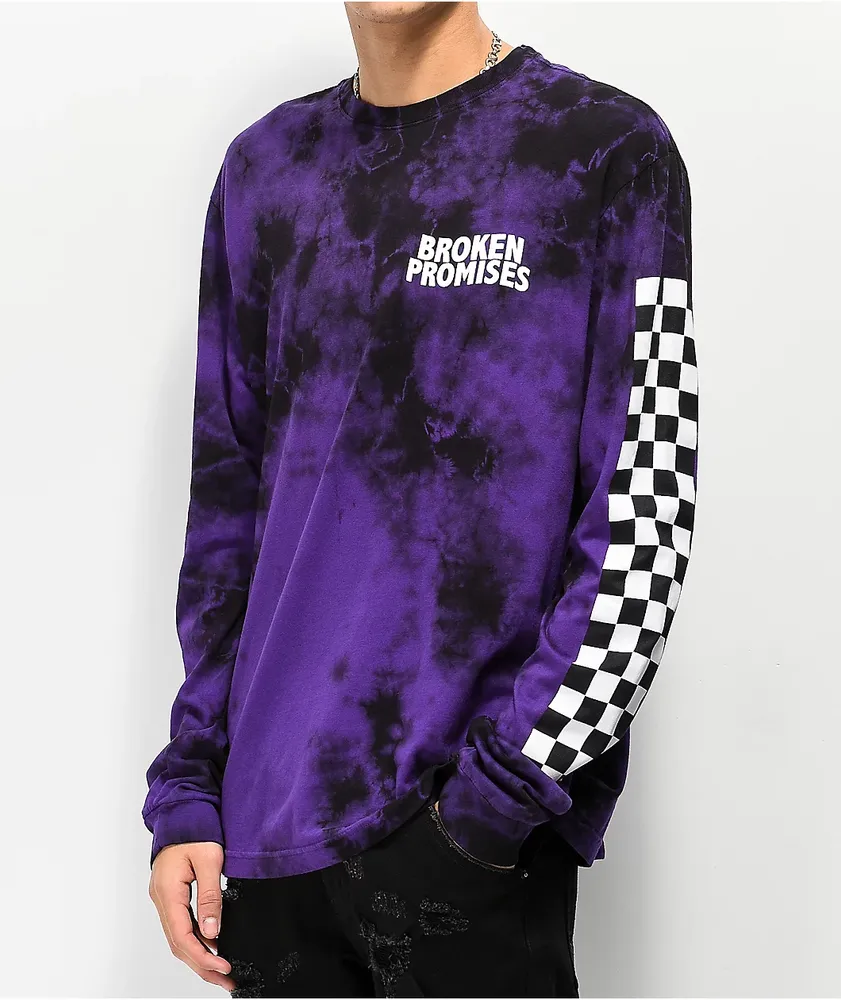 Broken Promises Purple Punch Tie Dye Long Sleeve T-Shirt at