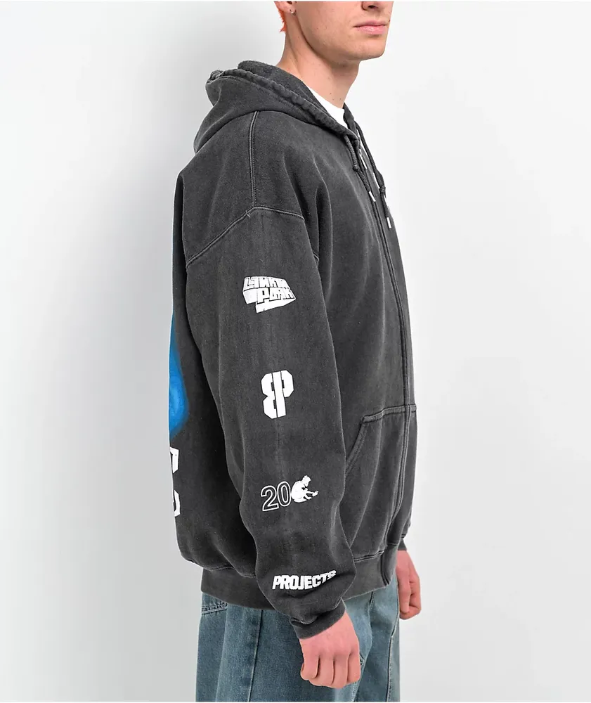 Brooklyn Projects x Linkin Park Overspray Black Wash Zip