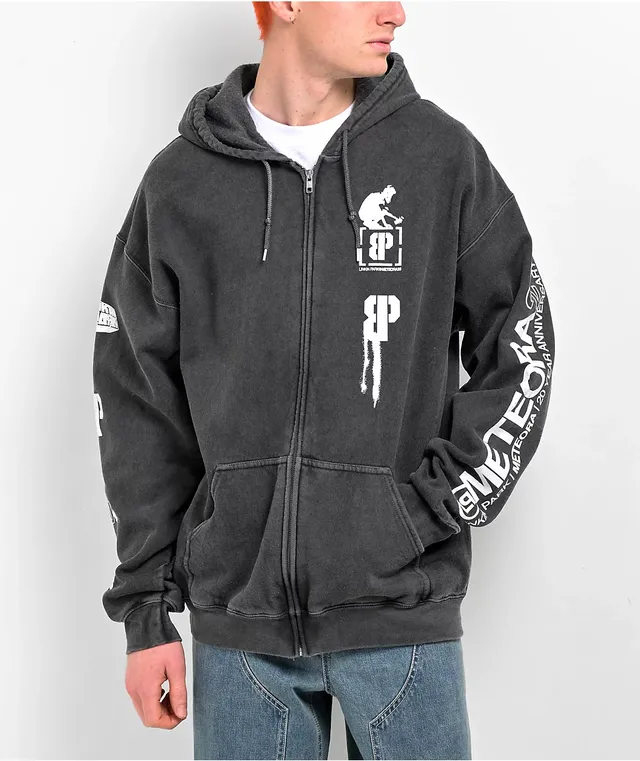 linkin  Brooklyn Projects x Linkin Park Overspray Black Wash Zip