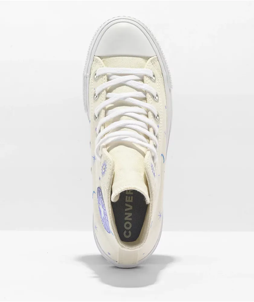 【開封あり未使用】TILLETホワイト Converse Chuck Taylor All Star Lug Sole Platform Hi Cut