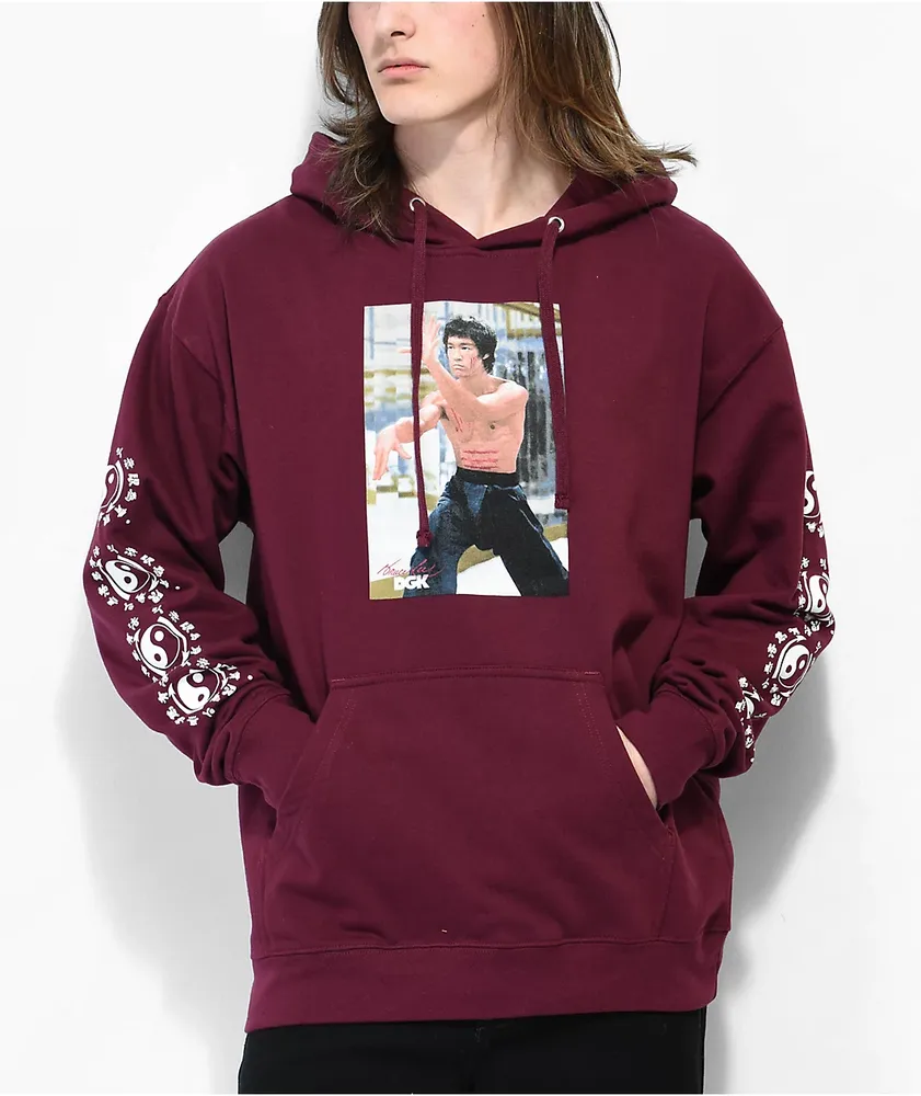 DGK x Bruce Lee Like Echo Burgundy Hoodie at Hamilton Place
