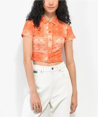 Daisy Street IDC White Crop T-Shirt at Hamilton Place in