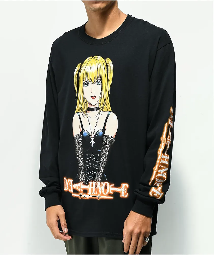Misa Neon Riot Death Note Misa Black Long Sleeve T-Shirt at