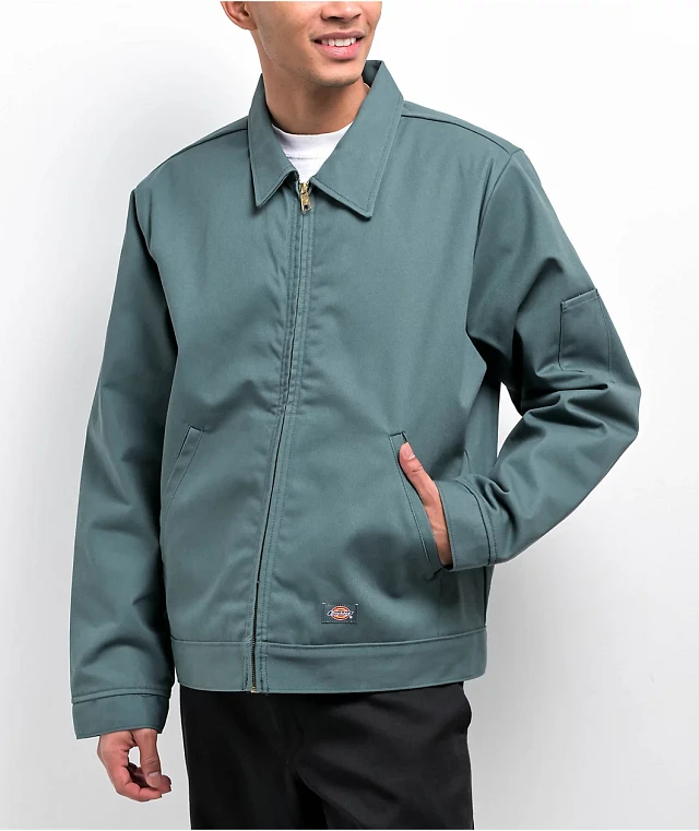 Dickies Eisenhower Lincoln Green Insulated Work Jacket at