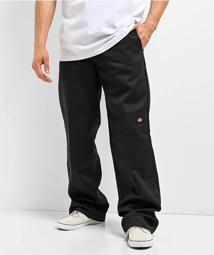 Dickies Loose Fit Black Double Knee Work Pants | MainPlace Mall