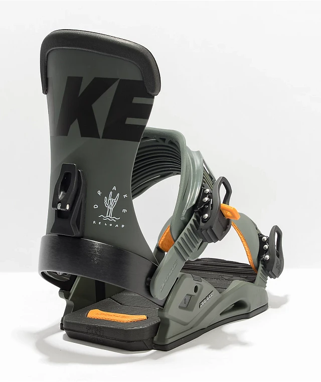 Drake Reload Off White Snowboard Bindings 2023 at Hamilton