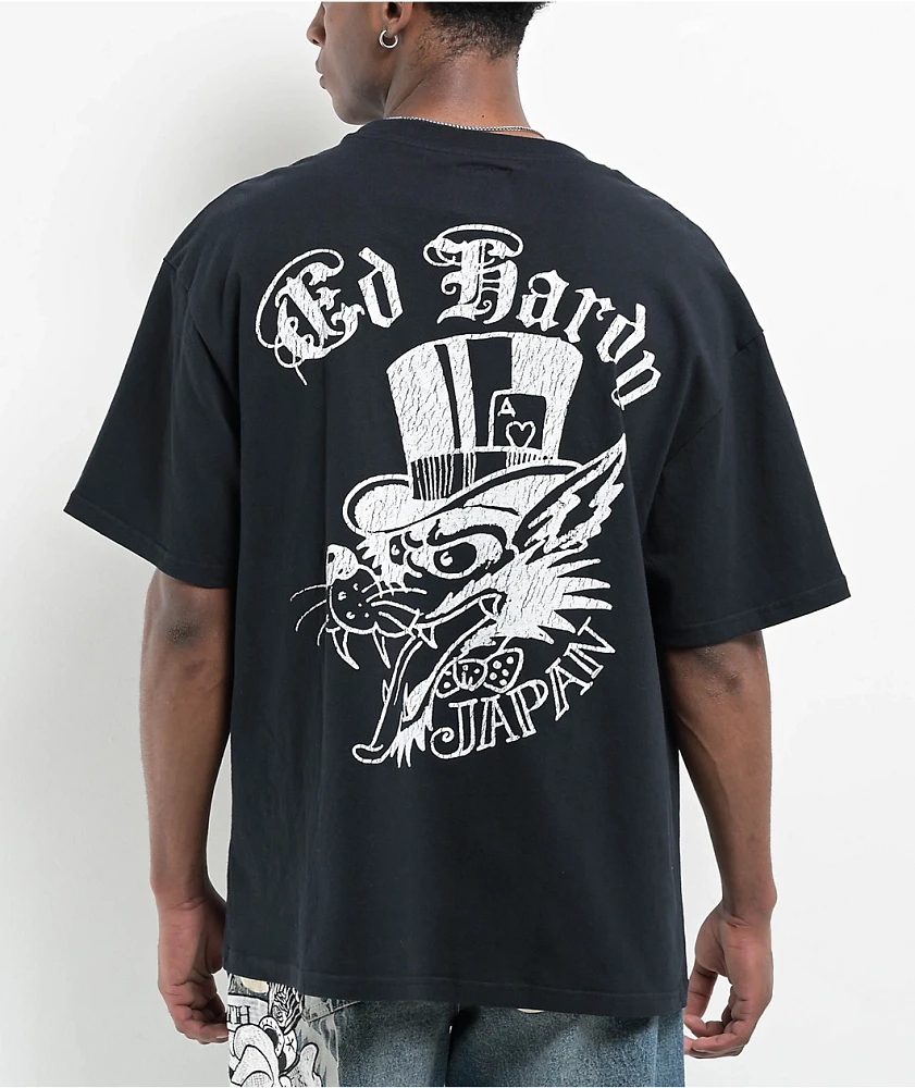 エドハーディー Ed Hardy Tiger Black Cutoff Tank Top | Zumiez