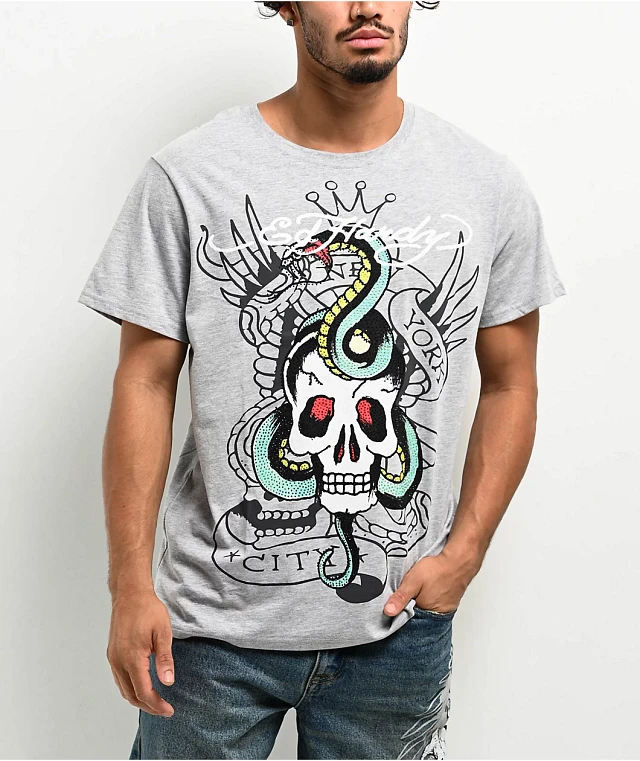 Ed Hardy Cowboy Skull Black T-Shirt at CoolSprings Galleria
