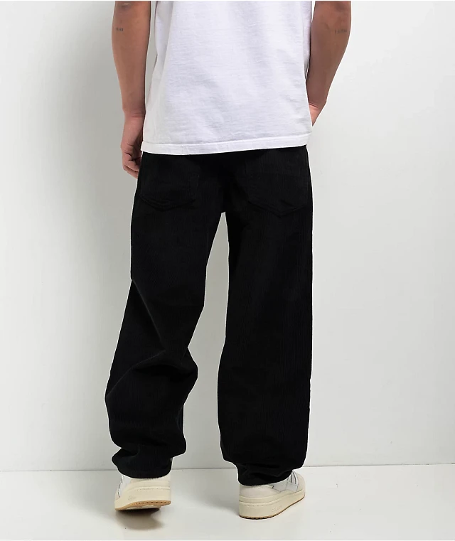 Empyre Corduroy Black Ultra Loose Skate Pants | MainPlace Mall