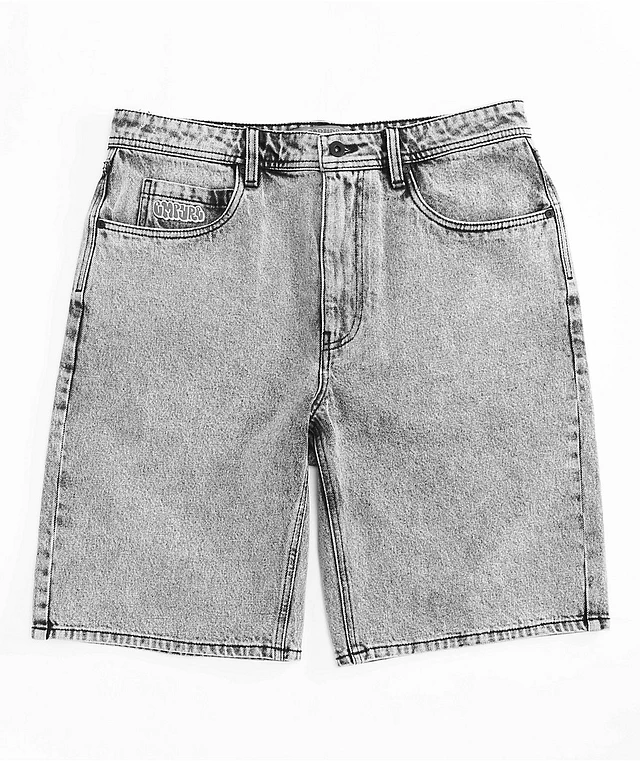 [Margesherwood ] / ☆ LOOSE DENIM SHORTS / grey denim P00945254.jpg